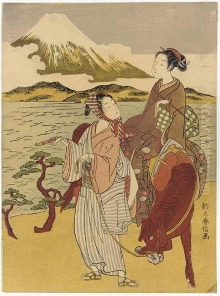 A Parody Of Ariwara No Narihira, 'the Eastern Journey' From Isemonogatari - view 1