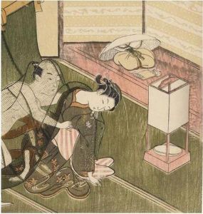 Shunga : Scene De Seduction Dans Une Auberge by Suzuki Harunobu