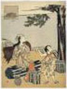 Bucheronne Et Son Fils by Suzuki Harunobu