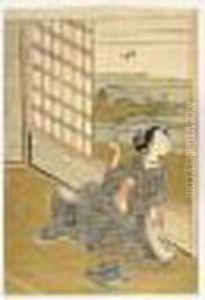 Belle A La Fenetre by Suzuki Harunobu