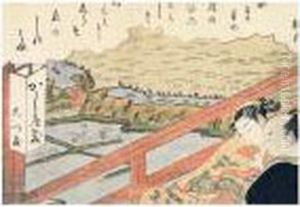 Shunga: Shiohama No Shugetsu. La Lune D'automne Sur La Plage De Shio Shunga: Shiohama No Shugetsu. La Lune D'automne Sur La Plage De Shio