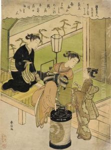 Kao (cherry Blossoms), Chojiya
Nai Chozan (chozan Of The Chojiya), From The Series Ukiyo Bijin Hana
Mitate (floating-world Beauties As Flowers) by Suzuki Harunobu