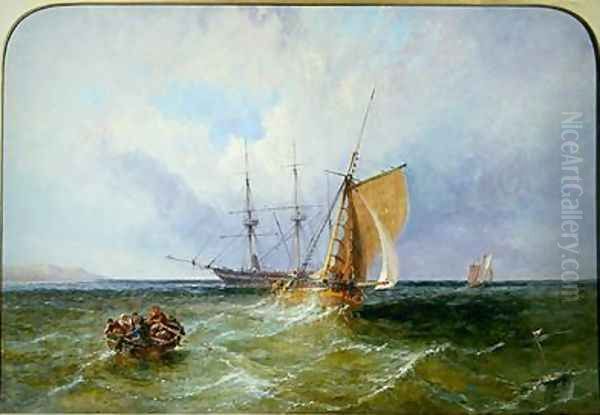 Shipping off the Coast 1871 - view 1