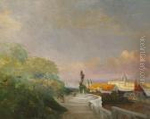 Budapest Latkepe A Halaszbastya Felol - view 1