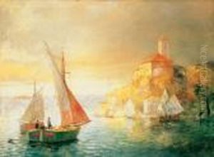Lake With Sailing Boats