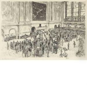 Floor Of The Stock Exchange by Childe Hassam