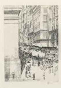 Fifth Avenue by Childe Hassam