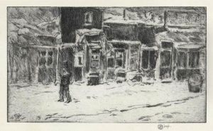 Old Shops by Childe Hassam