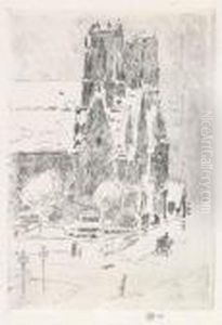 Calvary Church In The Snow by Childe Hassam