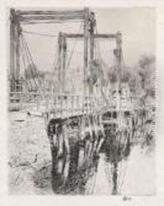 The Old Toll Bridge by Childe Hassam