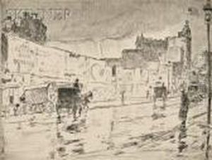 The Billboards, New York by Childe Hassam