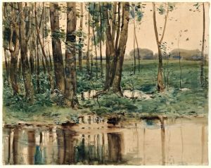 Woodland Scene by Childe Hassam