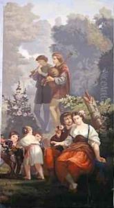 Detail of La Jeunesse by Charles Louis Lucien Muller