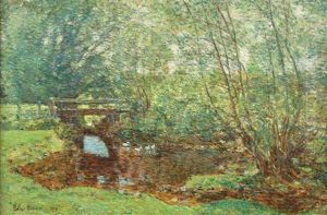 New England Duck Pond by Childe Hassam