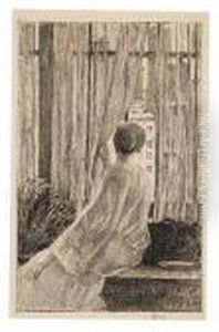 Marie At The Window by Childe Hassam