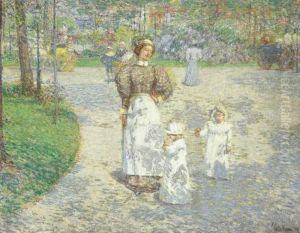 Spring In Central Park by Childe Hassam