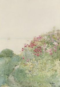 Field Of Poppies, Isles Of Shoals, Appledore by Childe Hassam