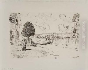The Court, Gloucester by Childe Hassam