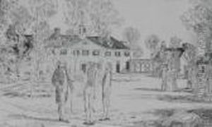 George Washington At Mount Vernon, Or Bowling On The Green by Childe Hassam