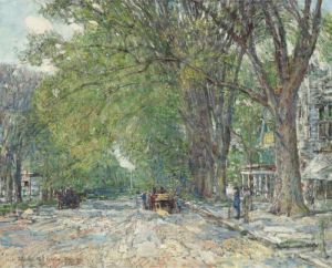 Easthampton Elms In May by Childe Hassam
