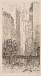 Battery Park by Childe Hassam