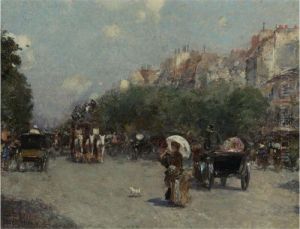 Paris Street Scene by Childe Hassam