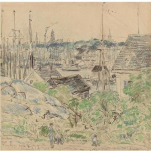 The Harbor Of A Thousand Masts, Gloucester by Childe Hassam