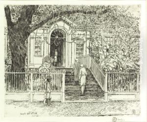 The Chase House (cortissoz / Clayton 309) by Childe Hassam