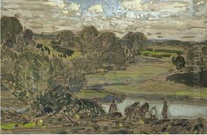 Extensive Landscape With River Extensive Landscape With River