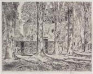 Village Elms, Easthampton (cortissoz/clayton 222) by Childe Hassam