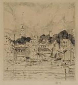 Newport Harbor by Childe Hassam