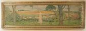 Child Inlandscape With Rabbits by Childe Hassam