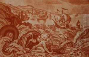 Jonah and the Whale illustration from a Bible