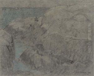 Rocks By The Ocean by Childe Hassam