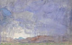 Thunderstorm On The Oregon Trail by Childe Hassam