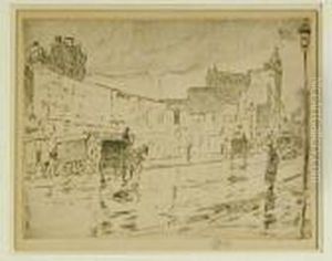 The Billboards, New York (cortissoz/clayton 87) by Childe Hassam