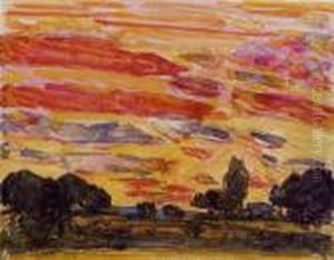 Sunset by Childe Hassam