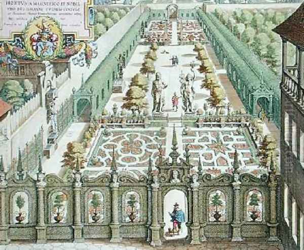The Garden of Burgermeister Schwind from Florilegium Renovatum by Theodore de Bry 1528-98 2 - view 1