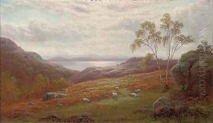 A peep of Windermere, Westmorland by William Mellor