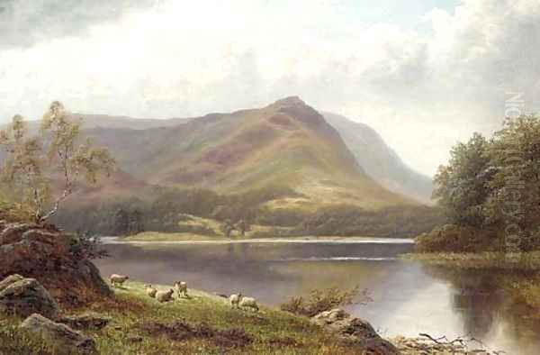 Grasmere Lake from Loughrigg, Westmoreland - view 1