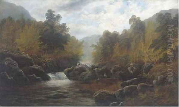On the Lledr, near Bettws-y-Coed - view 1
