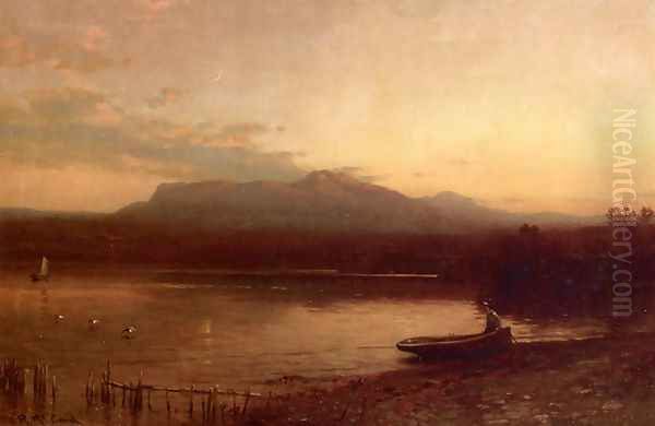 Along the Lakeshore at Dusk - view 1