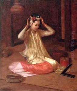 A Burmese Dancer 1920 by James Raeburn Middleton