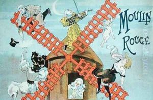Cover of a programme for the Moulin Rouge 1896 by Ferdinand (Misti) Misti-Mifliez