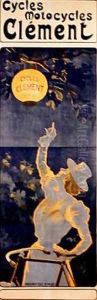 Poster advertising Cycles Clement Paris by Ferdinand (Misti) Misti-Mifliez