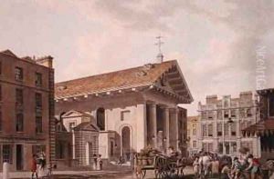 St Pauls Church Covent Garden by Thomas Malton, Jnr.