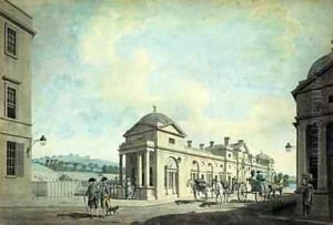 Pulteney Bridge Bath 1777 by Thomas Malton, Jnr.