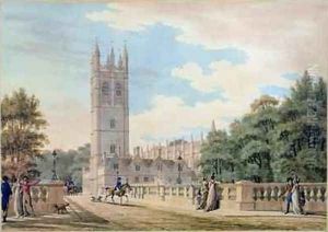 Magdalen College by Thomas Malton, Jnr.