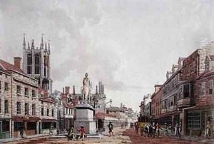 The Market Place Hull Looking North 1780 by Thomas Malton, Jnr.