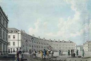 The Circus Bath 1784 by Thomas Malton, Jnr.